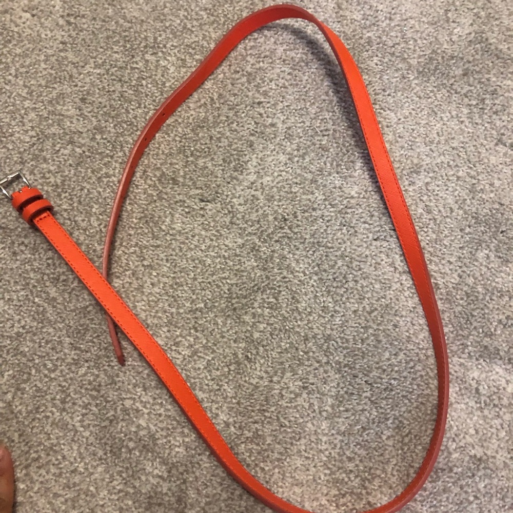 Orange banana republic belt large.